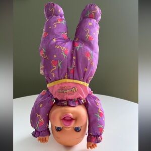 Fisher-Price Headstand Purple Doll with Colorful Outfit